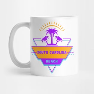 South Carolina Beach Vibes 80's Mug